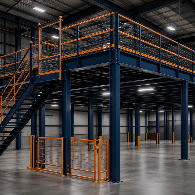 Industrial Steel Mezzanine Platform