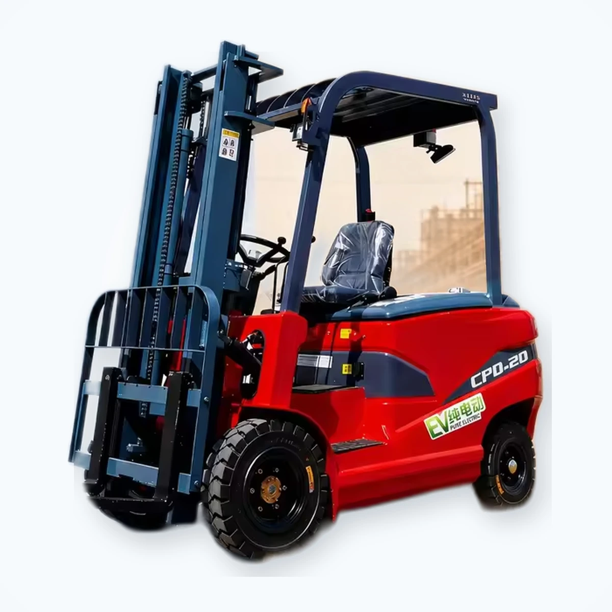 CPD20 2 Ton Off-Road Electric Forklift thumbnail 3