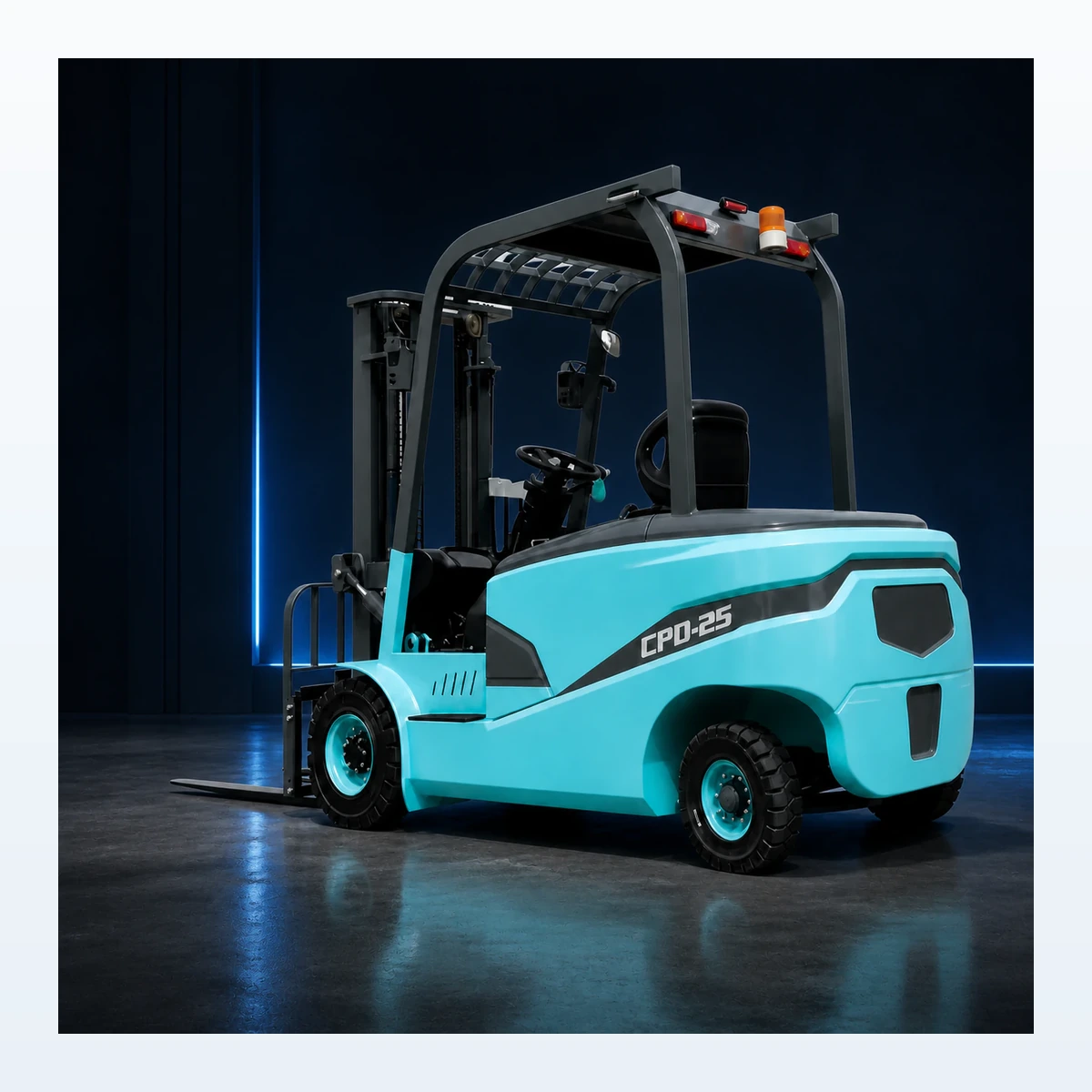 CPD25 2.5 Ton Electric Forklift thumbnail 2