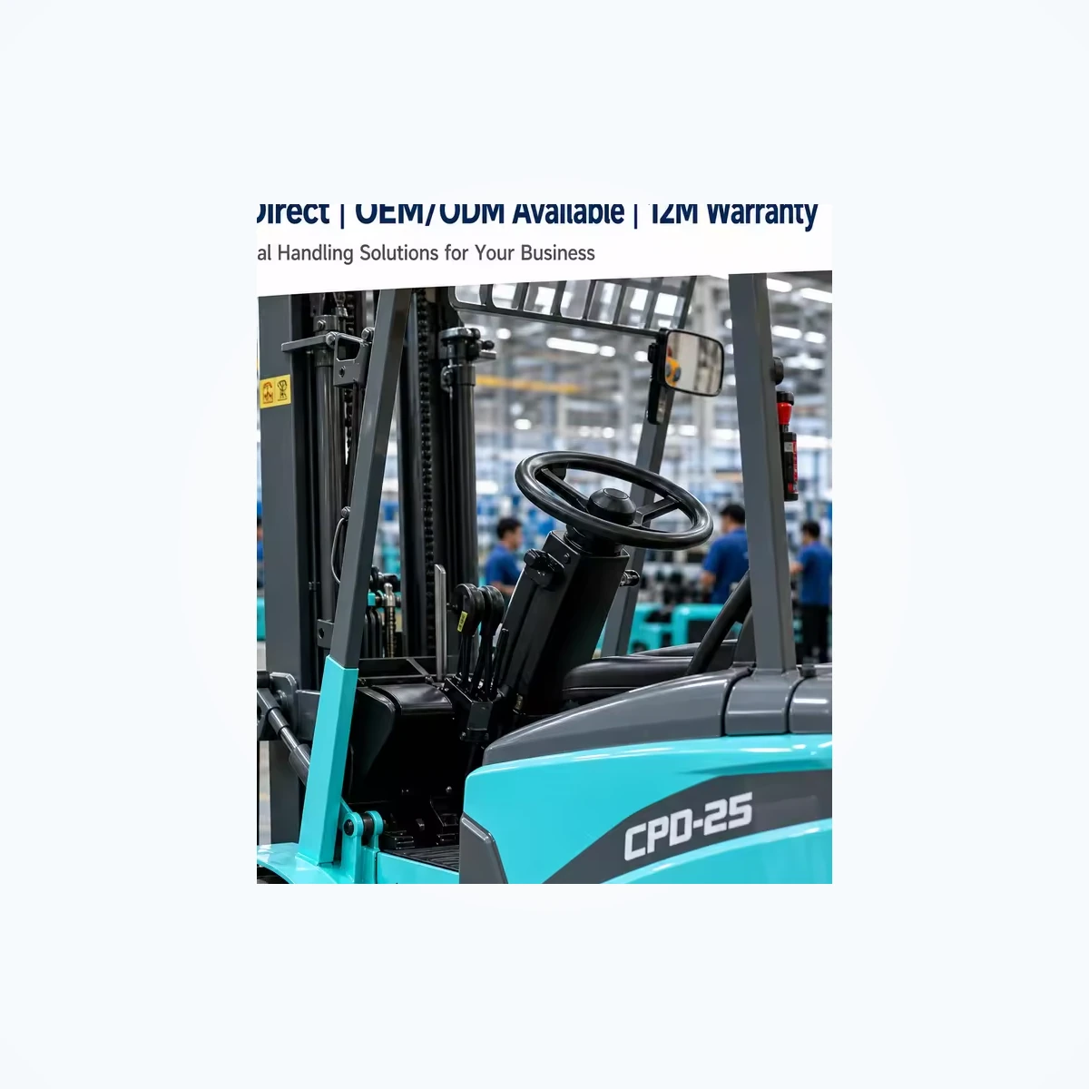 CPD25 2.5 Ton Electric Forklift thumbnail 4