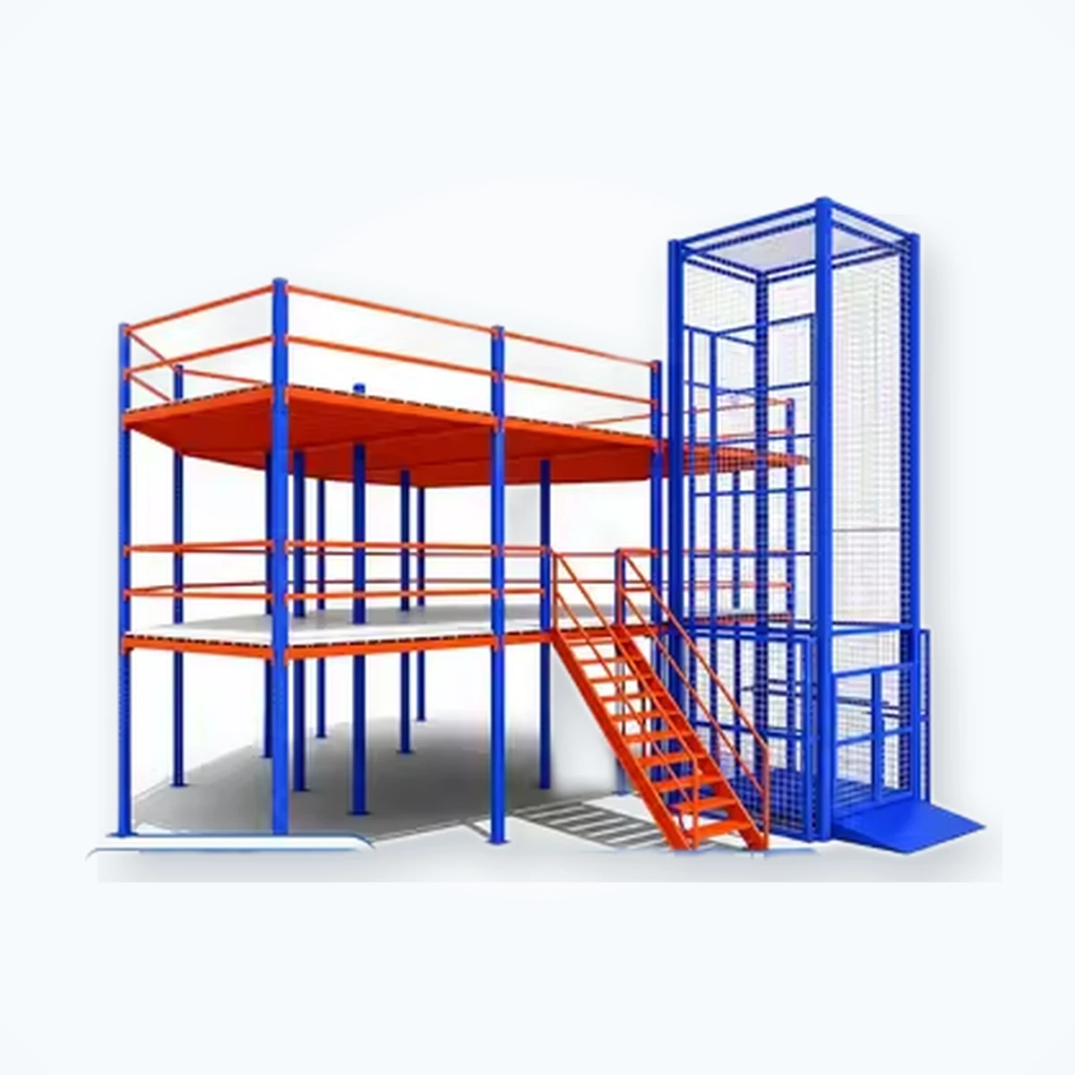 Industrial Heavy-Duty Mezzanine Rack
