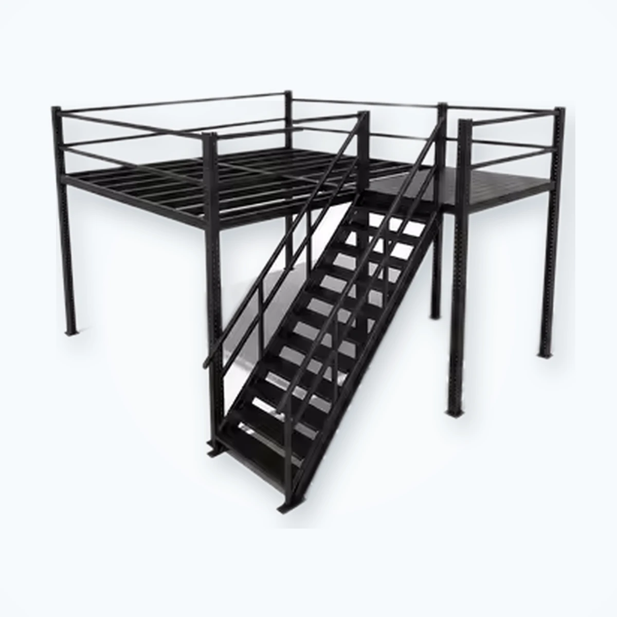 Space-Saving Multi-Tier Mezzanine Rack