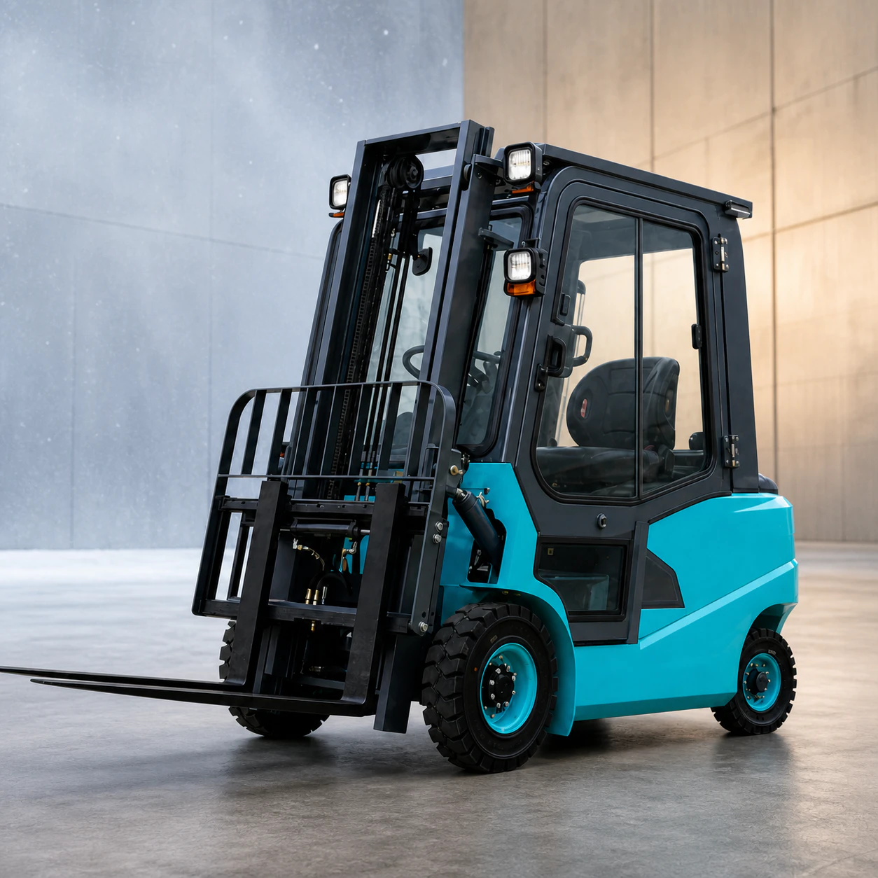 2.5 Ton Compact Indoor Electric Forklift thumbnail 2