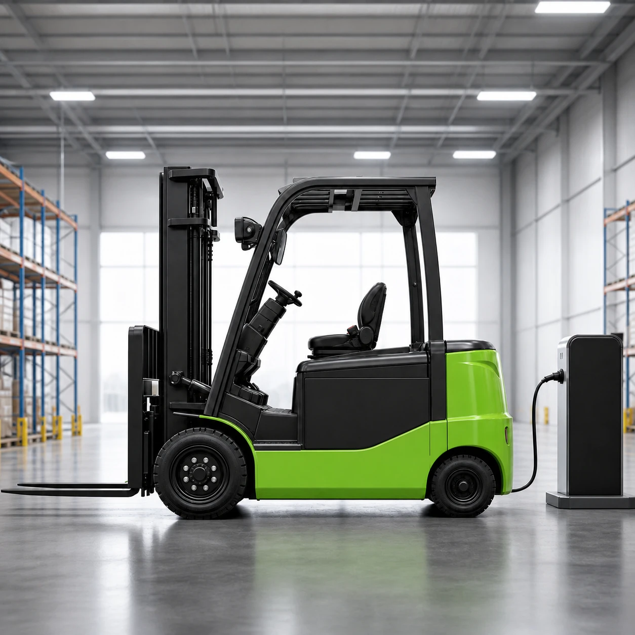 2.5 Ton Compact Indoor Electric Forklift thumbnail 4