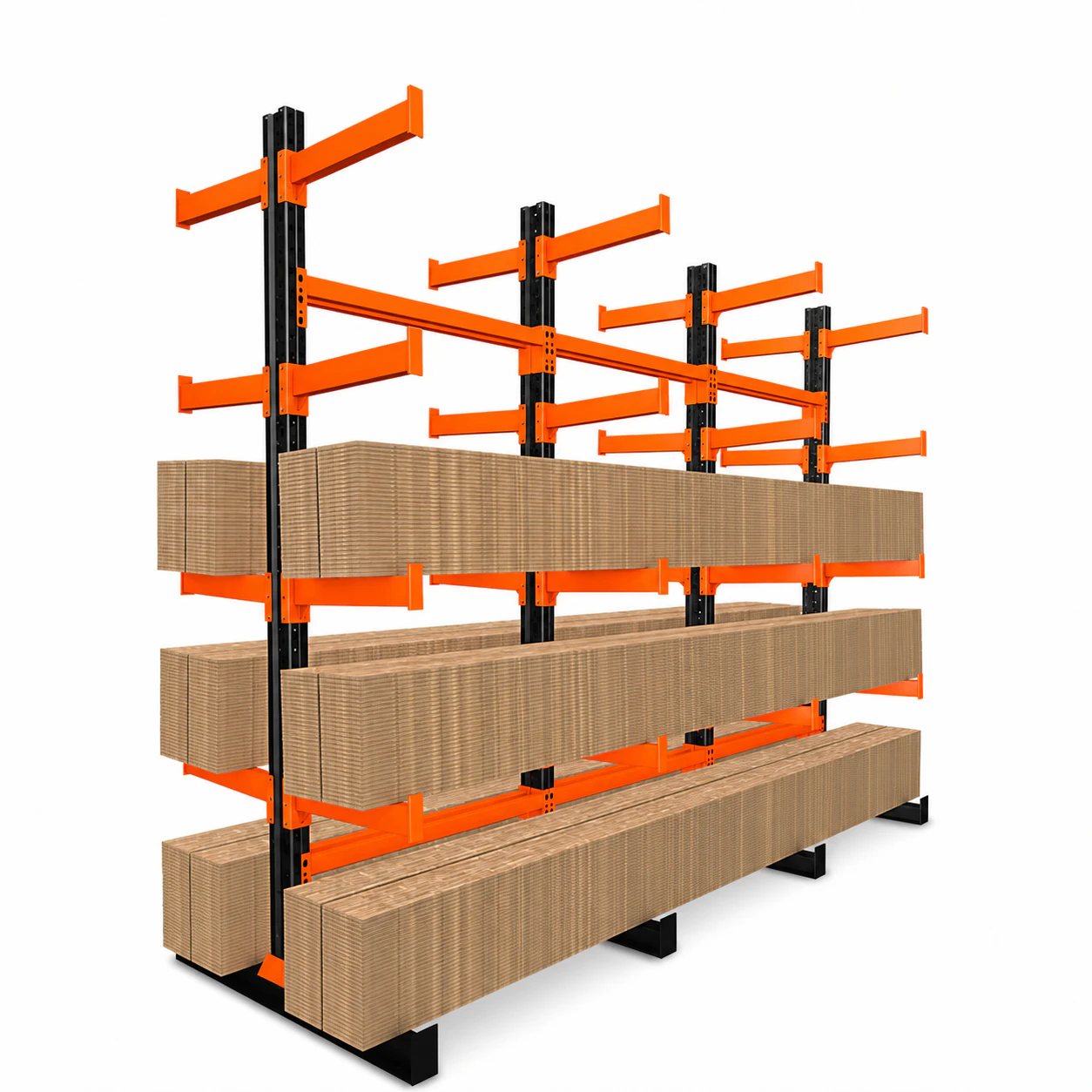 Two-Tier Warehouse Mezzanine with Stairway and Lift Opening