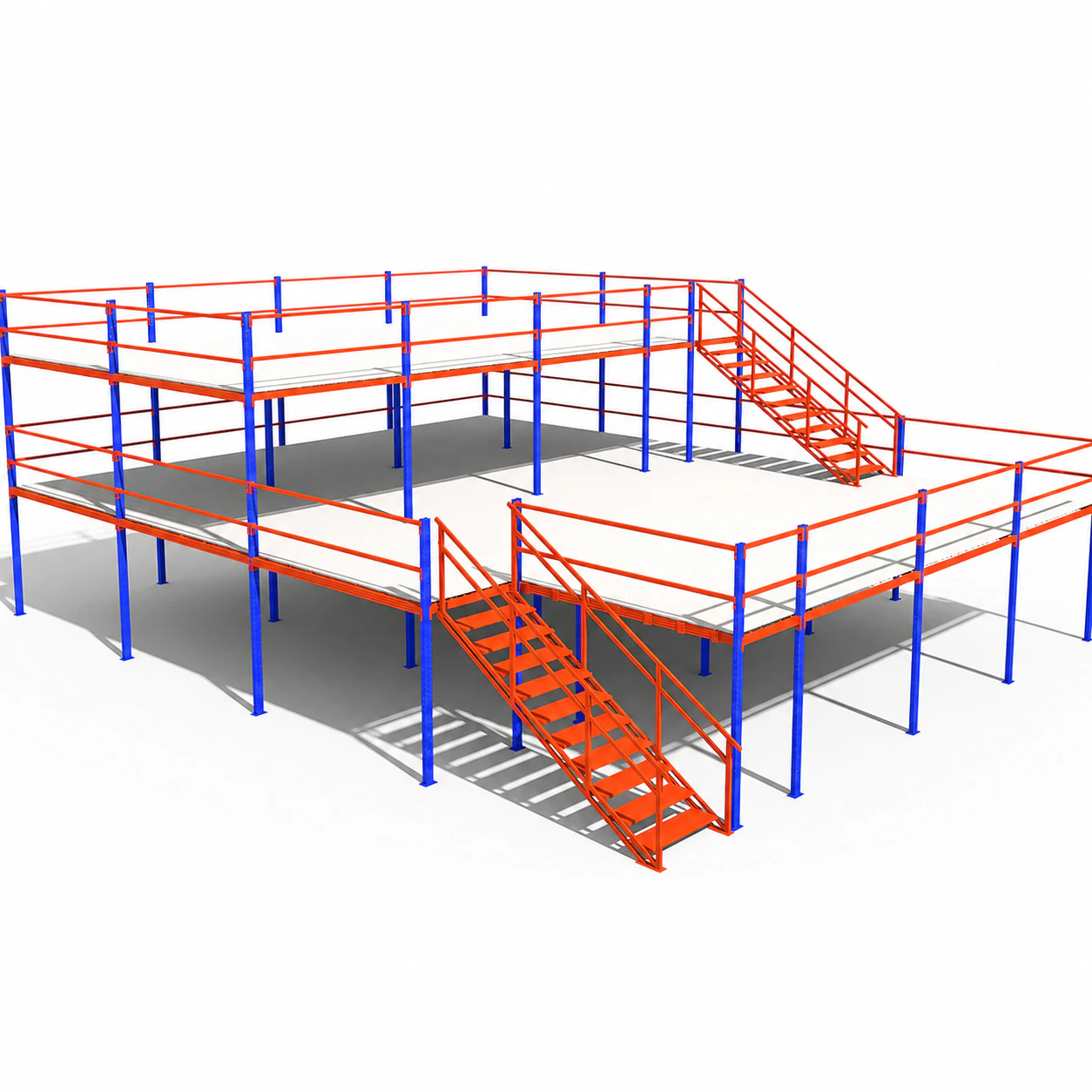Adjustable Steel Mezzanine Floor with Industrial Shelving