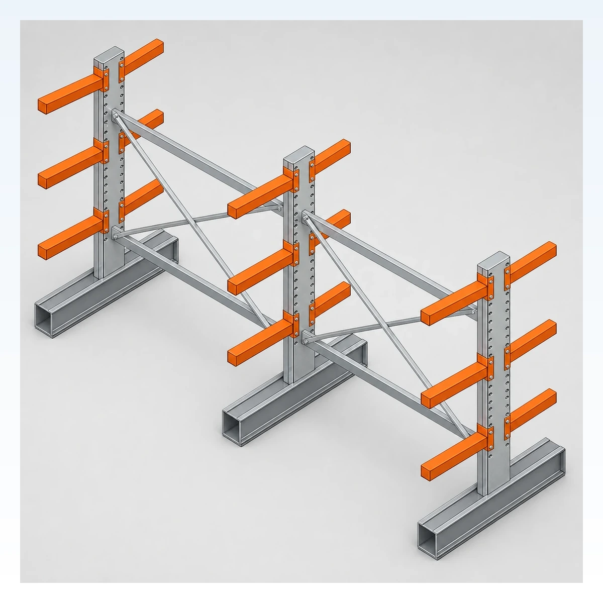 Steel Cantilever Racks for Warehouse and Garage Storage thumbnail 6